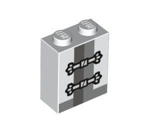 LEGO Valkoinen Palikka 1 x 2 x 2 jossa Clasps sisäisellä nupinpidikkeellä (3245 / 37190)