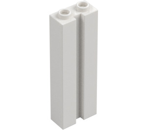 LEGO White Brick 1 x 2 x 5 with Groove (88393)