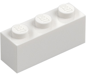 LEGO Blanco Ladrillo 1 x 3 (3622 / 45505)