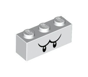 LEGO blanc Brique 1 x 3 avec Boo Yeux (3622 / 68984)