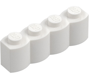 LEGO White Brick 1 x 4 Log (30137)