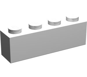 LEGO White Brick 1 x 4 without Bottom Tubes (3066 / 35256)