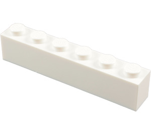 LEGO White Brick 1 x 6 (3009 / 30611)