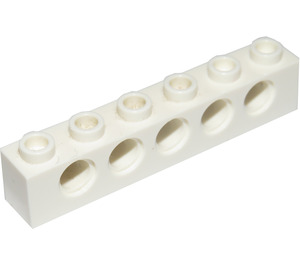 LEGO Wit Steen 1 x 6 met Gaten (3894)