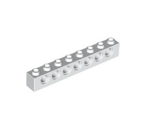 LEGO Weiß Backstein 1 x 8 mit Löcher (3702)