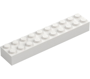 LEGO Білий Цегла 2 x 10 (3006 / 92538)