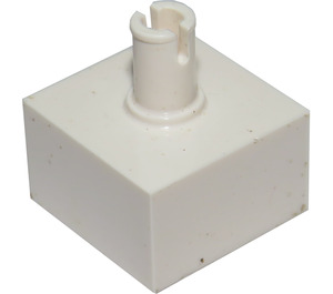 LEGO White Brick 2 x 2 Studless with Vertical Pin (4729)
