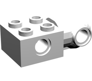 LEGO blanc Brique 2 x 2 avec Trou, Demi Rotation Joint Balle Verticale (48171 / 48454)