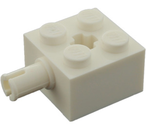 LEGO Weiß Backstein 2 x 2 mit Stift und Axlehole (6232 / 42929)