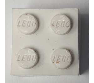 LEGO Vit Kloss 2 x 2 utan bottenrör