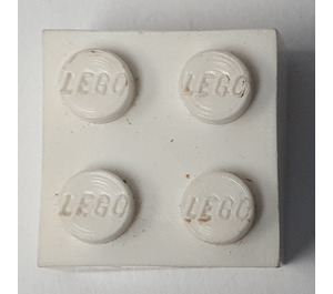 LEGO White Brick 2 x 2 without Bottom Tubes