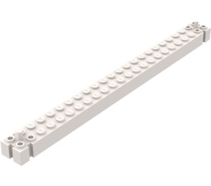 LEGO blanc Brique 2 x 24 avec Fin Pegs (47122)