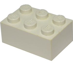 LEGO Hvit Kloss 2 x 3 (Tidligere, uten krysstøtter) (3002)