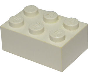 LEGO Weiß Backstein 2 x 3 (Früher ohne Kreuzstützen) (3002)