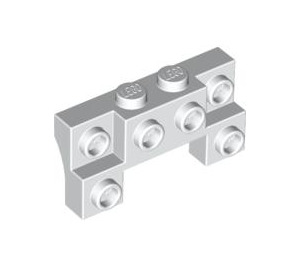 LEGO blanc Brique 2 x 4 x 0.7 avec De Affronter Goujons et arches latérales épaisses (14520 / 52038)