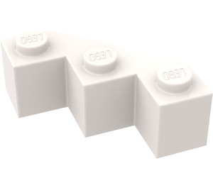 LEGO Hvit Kloss 3 x 3 Facet (2462)