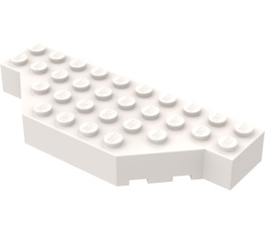 LEGO Vit Kloss 4 x 10 utan Två Hörn (30181)