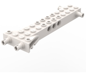 LEGO blanc Brique 4 x 12 avec 4 Pins et Technic des trous (30621)