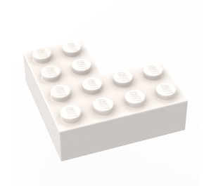 LEGO White Brick 4 x 4 Corner