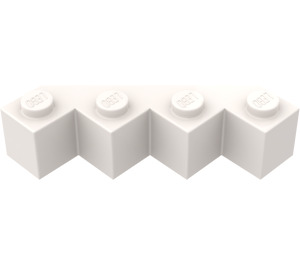 LEGO White Brick 4 x 4 Facet (14413)