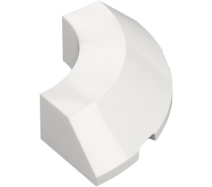 LEGO Blanco Ladrillo 4 x 4 Circular Esquina Ancho (5649)