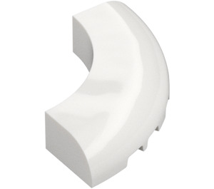 LEGO White Brick 5 x 5 Round Corner (7033 / 24599)