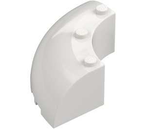 LEGO White Brick 6 x 6 x 2 Round Corner (87559)