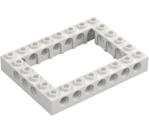 LEGO White Brick 6 x 8 with Open Center 4 x 6 (1680 / 32532)