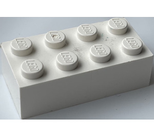 LEGO Weiß Backstein Magnet - 2 x 4 (30160)