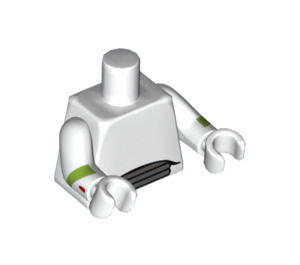 LEGO White Buzz Lightyear Minifig Torso (973 / 88585)