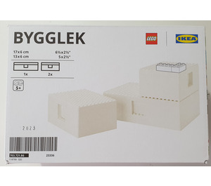 LEGO Weiß BYGGLEK boxes, set of 3 (PE770441)