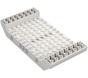 LEGO Wit Midden Hull 8 x 16 x 2.3 met Gaten (95227)