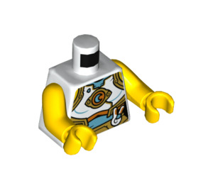 LEGO White Chang'e Minifig Torso (973 / 76382)