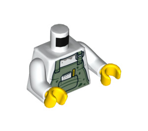 LEGO Weiß Chef Enzo Minifig Torso (973 / 76382)