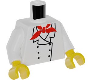 LEGO White Chef Torso (973)