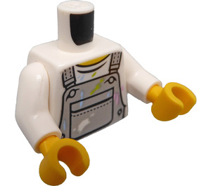 LEGO Blanco City People Pack Painter Minifigura Torso (973 / 76382)