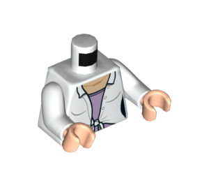 LEGO White Claire Minifig Torso (973 / 76382)