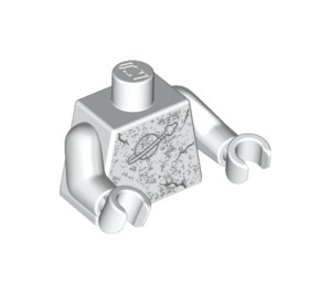 LEGO Weiß Classic Weltraum Statue Torso (973 / 76382)