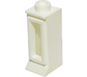 LEGO Wit Classic Venster 1 x 1 x 2 met Lang Sill