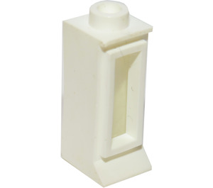 LEGO Wit Classic Venster 1 x 1 x 2 met Lang Sill met Glas