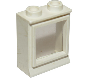 LEGO Weiß Classic Fenster 1 x 2 x 2 mit verlängerter Lippe und Loch oben