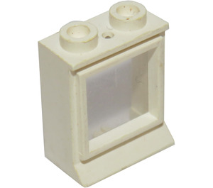 LEGO White Classic Window 1 x 2 x 2 with Removable Glass, Extended Lip and Hole in Top