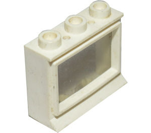 LEGO White Classic Window 1 x 3 x 2 with Removable Glass and Top Hole