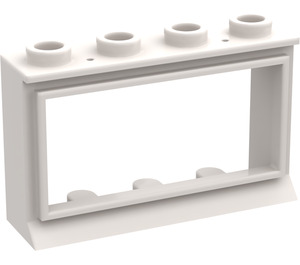 LEGO Weiß Classic Fenster 1 x 4 x 2 mit langer Fensterbank