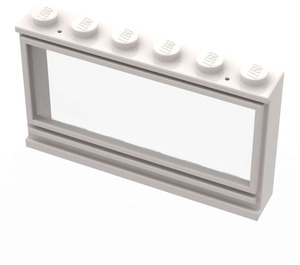 LEGO Weiß Classic Fenster 1 x 6 x 3 Solide Stollen