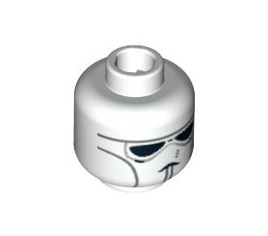 LEGO White Clone Pilot Head (Safety Stud) (3626 / 90738)