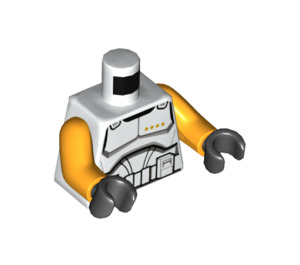 LEGO White Clone Trooper Commander Minifig Torso (973 / 76382)