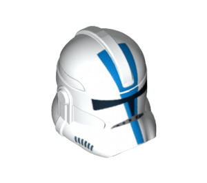 LEGO Weiß Clone Trooper Helm (Phase 2) mit 501st Legion (11217 / 12963)