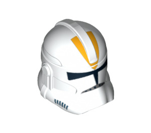 LEGO Blanco Clone Trooper Casco (Phase 2) con Bright Luz Naranja 212th Legion (11217 / 13702)