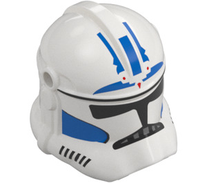 LEGO Wit Clone Trooper Helm met Gaten met ARC Trooper Blauw (2019 / 106817)